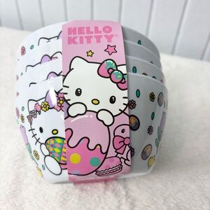 Hello Kitty Pink and White Easter‎ Bowls Set of 4
